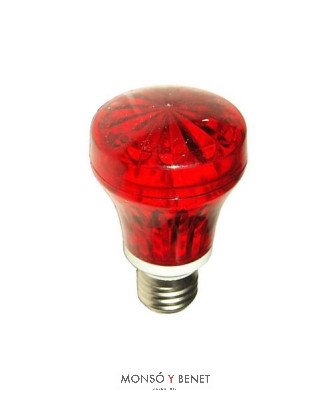 FLASH ESTROB.SRL-511 E27 ROJO