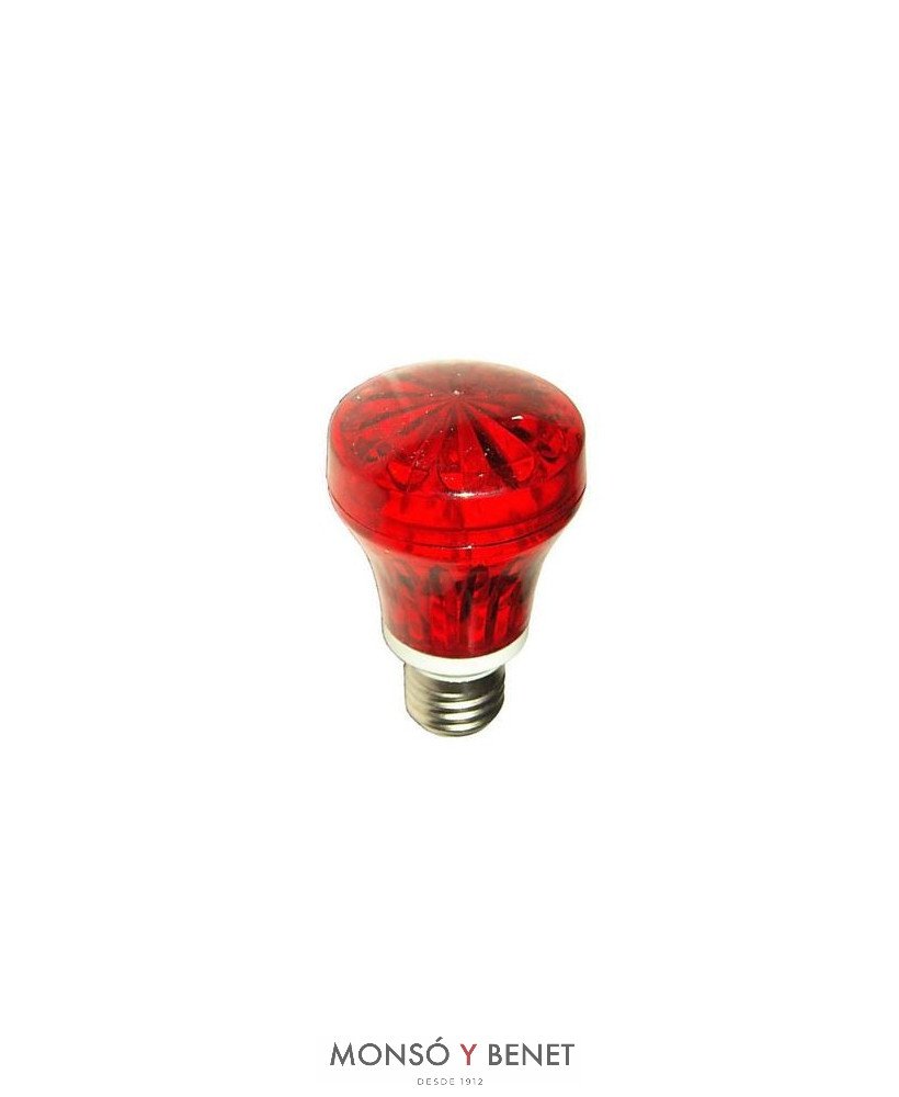 FLASH ESTROB.SRL-511 E27 ROJO