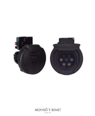 CONECTOR EMPOTRAR TIPO 2 CEE-310 20A. PARA ESTACIÓN CARGA