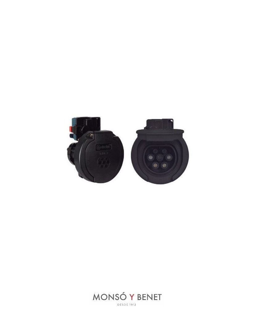 CONECTOR EMPOTRAR TIPO 2 CEE-310 20A. PARA ESTACIÓN CARGA