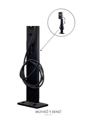 PEDESTAL CCP-822 PARA ESTACIÓN TRIFASICA DE RECARGA AUTO