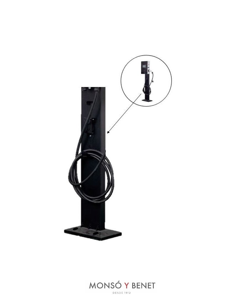 PEDESTAL CCP-822 PARA ESTACIÓN TRIFASICA DE RECARGA AUTO