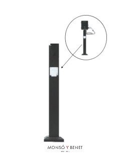 PEDESTAL CCP-827 PARA ESTACIÓN DE RECARGA AUTO
