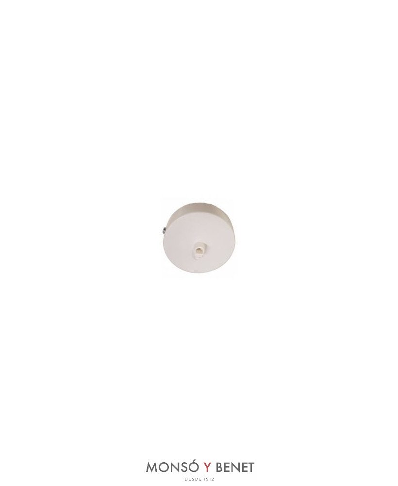BASE SOPORTE TECHO 60MM. 1 SALIDA B-060 BLANCA