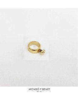 ARO CON TORNILLO No. 6312 DORADO