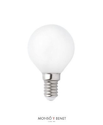 BOMBILLA LED ESFERICA MATE 04EFM2 E14 2K