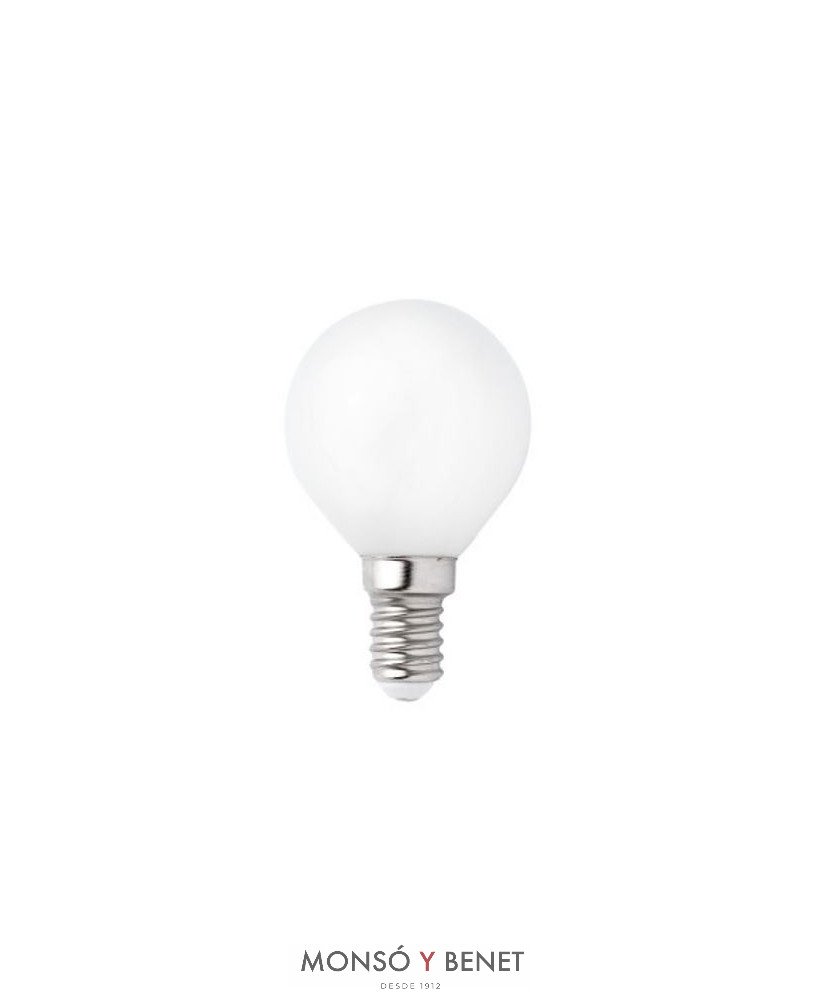 BOMBILLA LED ESFERICA MATE 04EFM2 E14 2K