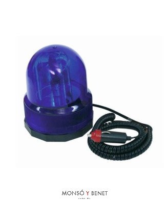 BALIZA GIRATORIA NARANJA 12V.No. 1777/25W AVISO PELIGRO