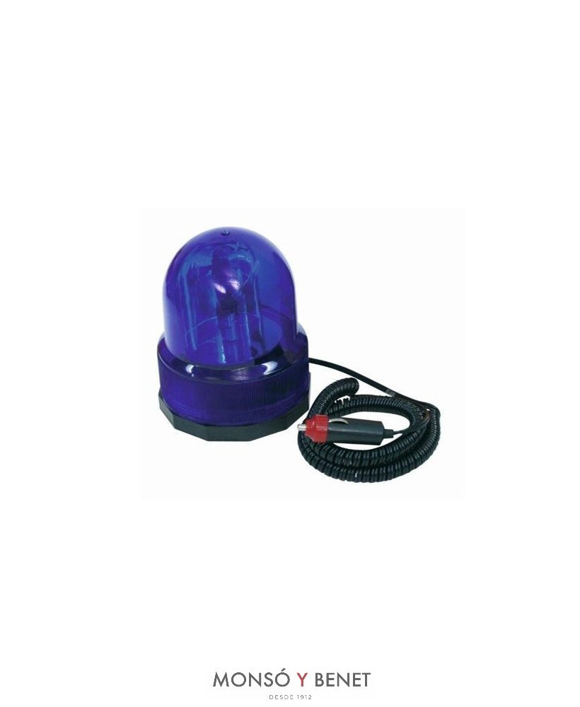 BALIZA GIRATORIA NARANJA 12V.No. 1777/25W AVISO PELIGRO