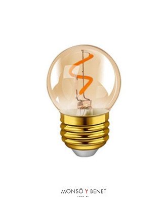 BOMBILLA LED ESFERICA DORADA 01EO4N2 2200K REGULABLE