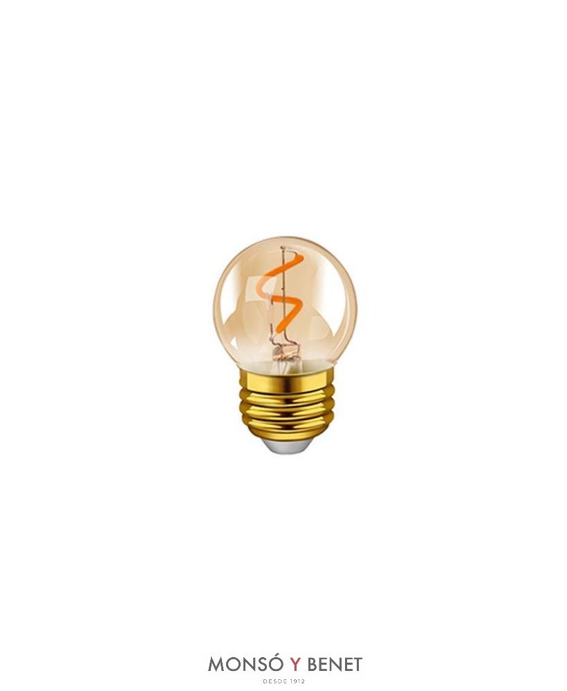 BOMBILLA LED ESFERICA DORADA 01EO4N2 2200K REGULABLE