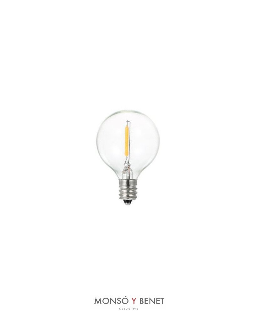 BOMBILLA LED ESFERICA 230V 1W 01LRE12 E12 2700K