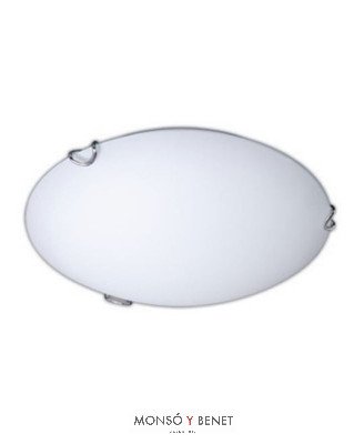 PLAFON REDONDO ZUGO-40 PLATA