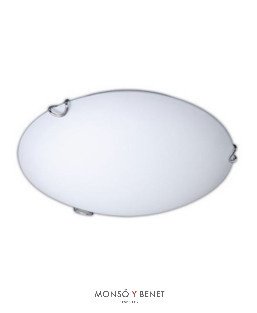 PLAFON REDONDO ZUGO-40 PLATA
