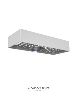 APLIQUE SOLAR CON DETECTOR PIR AS-2754 B BLANCO IP65