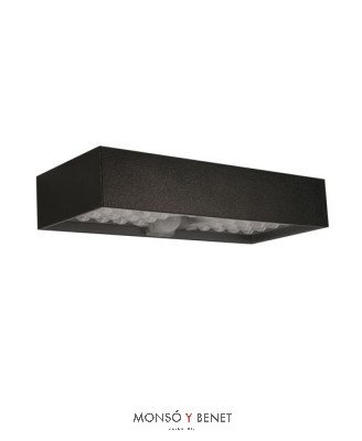 APLIQUE SOLAR CON DETECTOR PIR AS-2754 N NEGRO IP65