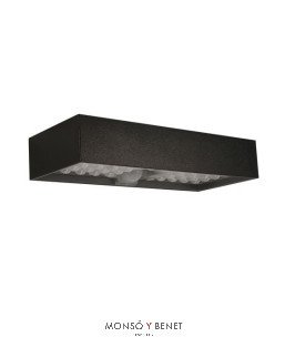 APLIQUE SOLAR CON DETECTOR PIR AS-2754 N NEGRO IP65