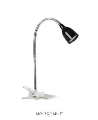 FLEXO PINZA LED 3W. LUZ FRIA FP-1951 N NEGRO