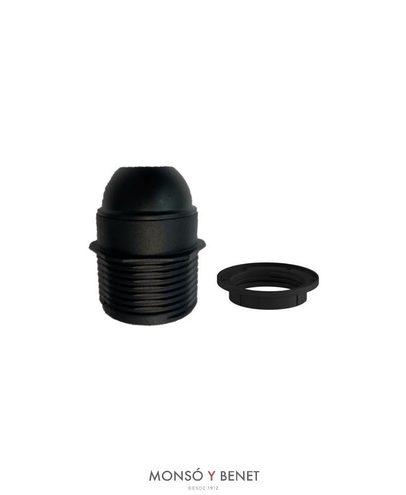 PORTALAMPARAS ARANDELA No. 3505 TORNILLO NEGRO
