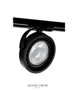 FOCO CARRIL GU10 AR111 PC-915 N NEGRO