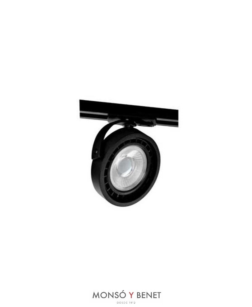 FOCO CARRIL GU10 AR111 PC-915 N NEGRO
