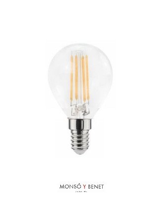 BOM.LED.ESFERICA Ø45mm CLARA REGULABLE 04EDM27 2700K E14