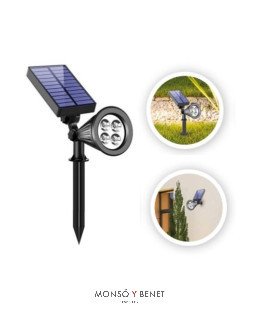 APLIQUE PARED O ESTOQUE SUELO FS-8173 PLASTICO NEGRO 3000k