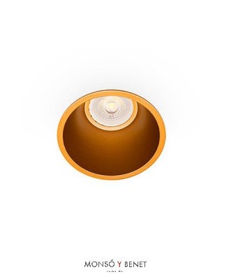 ARO FIJO BAJA LUMINANCIA FRESH IP44 GU10 ORO MATE