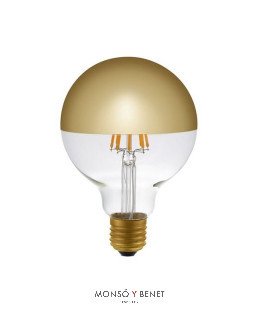 BOMBILLA LED GLOBO SPOT ORO 95mm. 6G9SD2 E27 2500K DIMABLE