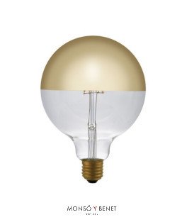 BOMBILLA LED GLOBO SPOT ORO 125mm. 6G1SD2 E27 2500K DIMABLE