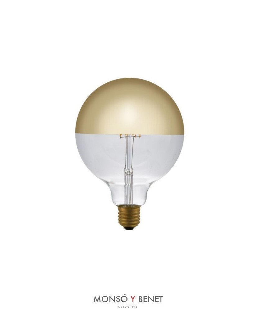BOMBILLA LED GLOBO SPOT ORO 125mm. 6G1SD2 E27 2500K DIMABLE