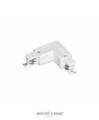 CODO GIRO IZQUIERDA GUIA EXTERIOR EUTRAC 97016 BLANCO