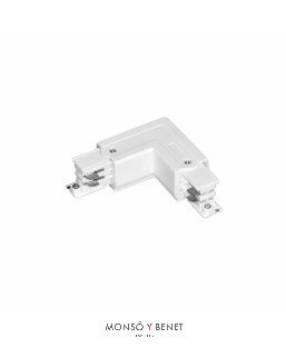 CODO GIRO IZQUIERDA GUIA EXTERIOR EUTRAC 97016 BLANCO