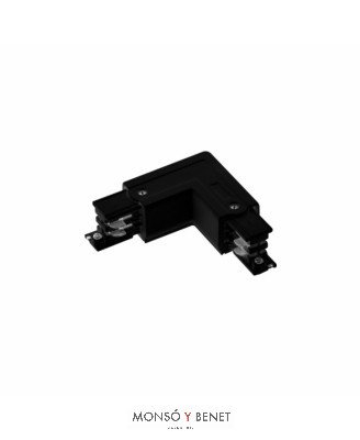 CODO GIRO IZQUIERDA GUIA EXTERIOR EUTRAC 97016 NEGRO