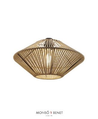 APLIQUE PANTALLA CORDON FIBRA 24CM. E27 LAOS COLOR ARENA