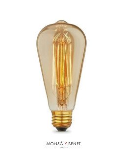 BOMBILLA CLAS1C DECO RUSTIKA E27