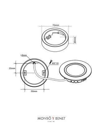 ARO FIJO LED AES-242 BLANCO