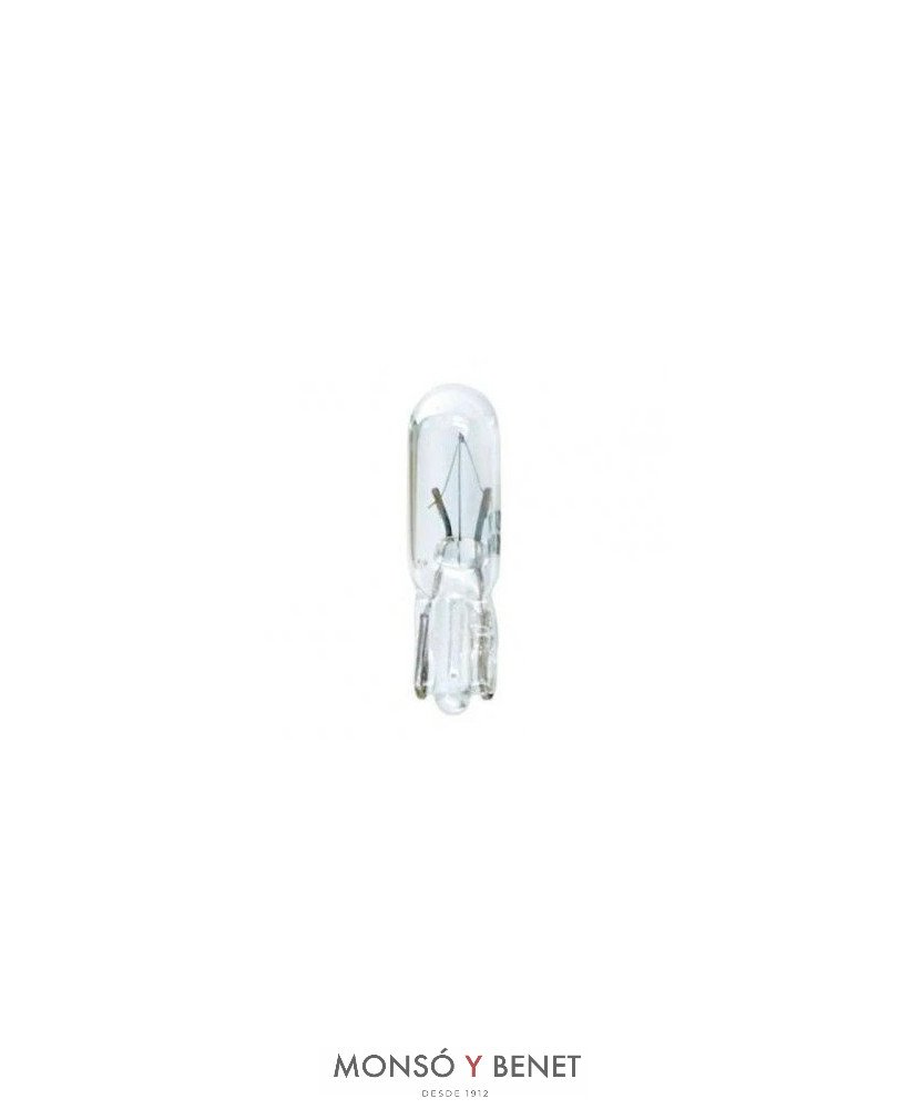 BOMBILLA AUTO CUÑA WEDGE T05 5x20mm 12V 1.2W W2x4.6d