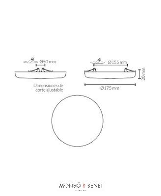 ARO SEMIEMPOTRAR AS-2424 FRIO 4000K