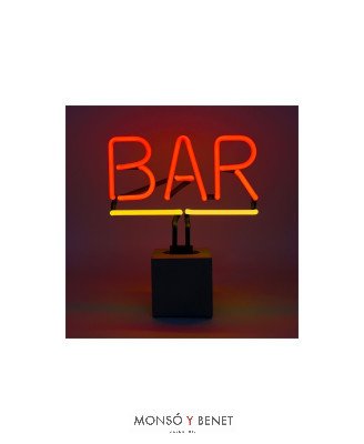 PEANA DE NEÓN ROTULO ILUMINADO BAR MULTICOLOR