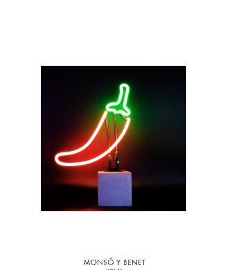 PEANA DE NEÓN ROTULO ILUMINADO CHILE MULTICOLOR