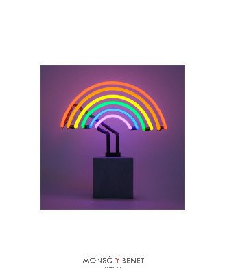 PEANA DE NEÓN ROTULO ILUMINADO ARCO IRIS MULTICOLOR