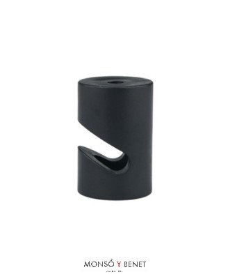 PACK 5 SOPORTES CABLE BAJANTE EN UVE ZATAL-V NEGRO