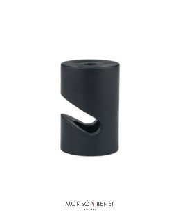 PACK 5 SOPORTES CABLE BAJANTE EN UVE ZATAL-V NEGRO