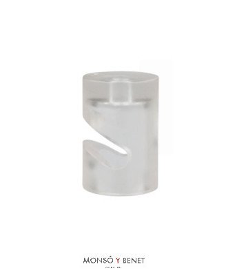 SOPORTE PLASTICO CABLE BAJANTE EN UVE ZATAL-V TRANSPARENT