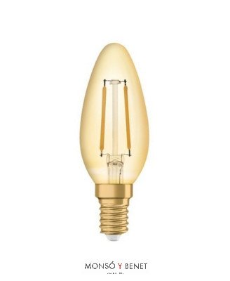 BOMBILLA LED VELA ULTRACÁLIDA 1,5W 120LM 01VOM20 E14 2000K