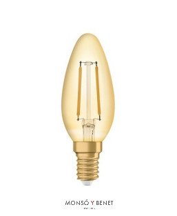 BOMBILLA LED VELA ULTRACÁLIDA 1,5W 120LM 01VOM20 E14 2000K
