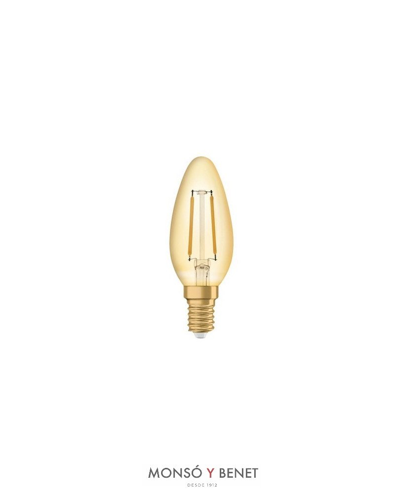 BOMBILLA LED VELA ULTRACÁLIDA 1,5W 120LM 01VOM20 E14 2000K