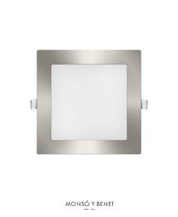 ARO EMPOTRAR CUADRADO LED A-801 NIQUEL MATE CCT TONO VARIA