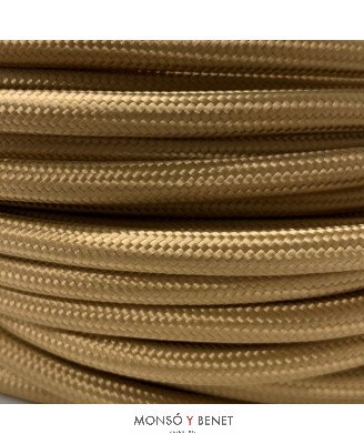 ROLLO 100M.TEXTIL 2X0.75 ORO 45